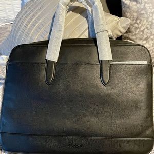 Coach Hamilton black laptop bag briefcase – brand new!